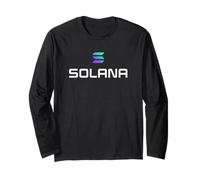 Solana Coin Criptovaluta Gradiente Bianco Desentralizzato Web3 Maglia a Manica