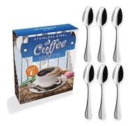 Solance - Baguette in acciaio inox 18/0 cucchiaini da caffè/moka Set di 6