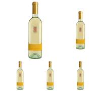 Solandia Grillo Chardonnay Sicilia DOC - Vino Bianco, 750 ml (Confezione da 5)