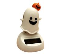 Solar - ABS 8.5cm Halloween Ghost | Shaking Dashboard Figurine | Shaking Head Decor - ABS 8.5cm Cartoon Ghost | Solar Powered Figurine | Moving Dashboard Accessory | For Bedroom Office Table