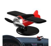 Solar Airplane Spinner Sunlight Powered rotante Airplane Automotive | Energia solare aereo auto cruscotto decorazione per la casa scrivania mensola desktop display da tavolo decorazione rotante