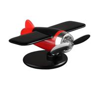 Solar Airplane Spinner Sunlight Powered rotante Airplane Automotive | Energia solare aereo auto cruscotto decorazione per la casa scrivania mensola desktop display da tavolo decorazione rotante