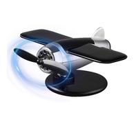 Solar Airplane Spinner Sunlight Powered rotante Airplane Automotive | Energia solare aereo auto cruscotto decorazione per la casa scrivania mensola desktop display da tavolo decorazione rotante