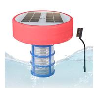 Solar angetriebener Pool -Ionisator, Kupferpool -Ionisator | Automatischer Wasserreinigerpool - Wasserreiniger mit Kupferionisation, mehrfarbige LED-Leuchten für Süßwassersalzwasserspas