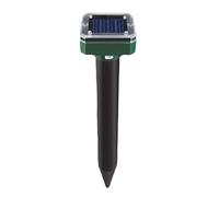 Solar Animal Repeller - Ultrasonic Cat Deterent Device | Rechargeable Motion Activated Pestt Drive Tool, Weather Resistant Sound Wave Equipment for Outdoor Patios, Fields, Campsites, Garages, Gardens