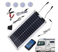 Solar-Autobatterieladegerät 100W - 12V/24V Erhaltungsladegerät mit hoher