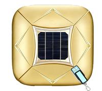 Solar Automatic Car Cover, Smart All-Weather Waterproof Car Cover with Remote Control, Folding Sunproof Sun Shade Canopy with Anti-Theft Alarm, for Outdoor Use(Gold,YL)