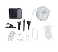 Solar Automatic Drip Irrigation Kit, Wireless Smart Self Watering System for Potted Plants, 30psi Timer - Controlled Garden Watering Kit with 15m Food - Grade Hose and Built - in (Tipo standard)