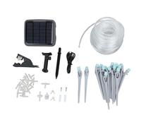 Solar Automatic Drip Irrigation Kit, Wireless Smart Self Watering System for Potted Plants, 30psi Timer - Controlled Garden Watering Kit with 15m Food - Grade Hose and Built - in (Tipo regolabile)