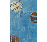 Solar Azure: Lined: Original Abstract Art Notebook with Artist-Designed Monochrome Margins, A5 Journal for Creative Planning and Clear Vision