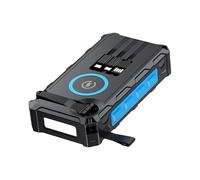 Solar Battery Power Bank, Hand-Cranked Charger, Foldable Wireless Design, LED Light Included, Powerbank with SOS Alarm and Compass for Cyclists, Fishing Trips, Hiking Trails, Outdoor Survival