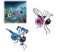 Solar Bees Lights Outdoor, 2 Pack Solar Hanging Insect Simulation Light, 2025 New Solars Bee Lights for Patio Yard Pathway Backyard Balcony Porch Housewarming Gifts (D)
