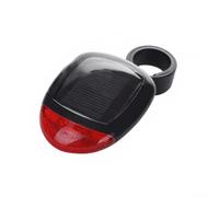 Solar Bike Tail Light LED Night Safety(Black) | Solar powered, no batteries needed, bright LED visibility, night safety, easy charging