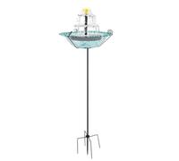 Solar Bird Bath Fountain - Garden Bluebird Drinker, For Balcony Park
