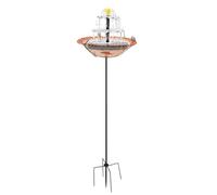 Solar Bird Bath Fountain,Hummingbird Feeding Container - Outdoor Sparrow Feeder - For Gardeners Nature Lovers Backyard Patio Deck Courtyard Lawn Front Yard Balcony Park