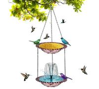Solar Bird Bath Fountains - Decorative Garden Waterfall Decor with Feeder | Solar Fountain for Bird Bath,for Garden Pool Deck Patio Backyard Yard Home Landscaping