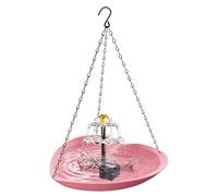 Solar Bird Bath Heart Shape Outdoor Fountain Durable Decorative Water Basin Easy Install Garden Feature For Ponds Pool Patio Lawn Yard Birds Macaws Sparrow Parakeet Conures Cockatiels | Reusable Wildl