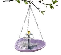 Solar Bird Bath Heart Shape Outdoor Fountain Durable Decorative Water Basin Easy Install Garden Feature For Ponds Pool Patio Lawn Yard Birds Macaws Sparrow Parakeet Conures Cockatiels | Reusable Wildl