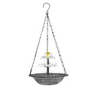 Solar Bird Bath - Weatherproof Water Fountain, Animal Bath with Flowing Water, Attracts Birds, Continuous Motion, Outdoor Nest for Supporting Hummingbirds Finches and Other Wildlife in Backyard Patio