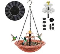 Solar Bird Bath - With Pump Sprinkler, Solar Water Fountain For Bird Bath, Attracting, Feeding, Wildlife, Hummingbird, Finch, Outdoor, Garden, Pond, Pool, Patio, Porch, Soolar Fountain Pump, Garden Wa