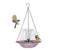 Solar Bird Baths | Hangable Shower Bowl | Solar Powered Bird Bath Fountain with Water Pump | for Outdoor Patio Garden Balcony Yard Lawn