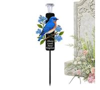 Solar Bird Memorial Stake Light 40cm Waterproof Garden Remembrance Lantern