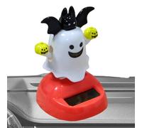 Solar Bobble Window, Solar Powered Ghost Figurines 3.94x1.97 inches, Dancing Halloween Decoration Toy with Shaking Head for Office Car Home Desk Interior Party Display Collectible Fun Use