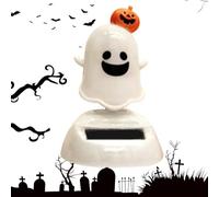 Solar Bobblee Head Halloween - Dancing Ghost, Car Dashboard Ornament