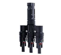 Solar Branch Connector - 4.25 Inch Parallel Panel Wire Splitter | ABS Waterproof Junction Coupler - Three To Oņe PV Adaptor Plugs Simplify Commercial Roof Installation