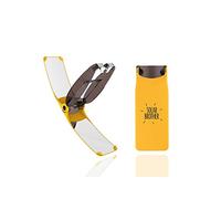 Solar Brother Suncase Gear - Accendino solare - Unica custodia a doppia energia: accensione solare istantanea - impermeabile e antivento - innovazione francese brevettata (giallo)