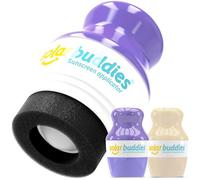 Solar Buddies Applicatore per crema solare - viola e completamente nudo - Ricaricabile Roll-on spugna per crema solare, latte solare e lozione per bambini, adulti e famiglie - contiene 100 ml