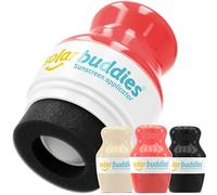 Solar Buddies Applicatore Solare - Nude, Rosso, Nero - Ricaricabile Senza BPA Roll-on a Spugna per Bambini, Adulti e Famiglie - 100ml/3,4 fl oz, Formato Viaggio