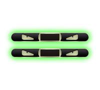 Solar Car Door Edge Guards, 2-Pack LED Anti-Collision Strip Lights | 5.5 in PVC Warning Lights with Solar Charging and RGB 5-Color Cycle, No-Wiring Adhesive Design for Car Doors, Trucks, and