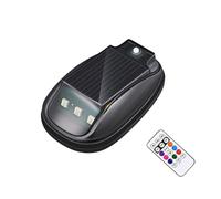 Solar Car Roof Rgb Strobe Light, Solar Powered Wireless Round Car Flash Signal Light, Universal Waterproof Solar Lights with Remote Control for Trucks and Cars (1Pc)