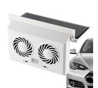 Solar Car Window Fan - ABS, Head Ventilation Cooling Fan, Energy Efficient | Vehicle Air Circulation Cooler For Front Rear Seats, Travel Summer Road Trip Use