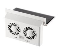 Solar Car Window Fan, Double-Head Vehicle Cooling Fan, Portable Auto