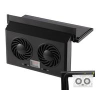 Solar Car Window Fan - Head Vehicle Cooling Fan, Easy Installation Air Circulator for Car Window Vent, Eco-Friendly Solar Powered Cooler for Front & Rear Seat Comfort Travel
