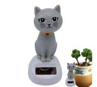 Solar Cat Toy Doll Dancing Cat Figure Car Ornament | Cute Solar Powered Swinging C-at Dashboard Decoration | Small Animated Bobble Dancer Car Dashboard Decor For Kids Boys Girls Children Women Men