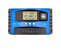 Solar Charge Controller 12V 24V Solar Panel Battery Charger 30A 40A 50A 60A 100A Dual USB LCD Display Regulator with Load(6)