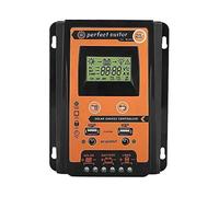 Solar Charge Controller, 12v/24v Solar Panel Controller, Solar Panel Regulator Charge Controller with Dual Usb Lcd Display(30a)