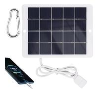 Solar Charger - 5 V Fast Charger | Portatile Charger | Portatile Solar Charger For Charging Fans Solar Charger Camping, Small Solar Panel | Fast Charger 5 W 5 V For Camping Charging Fans LED Light
