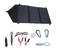 Solar Charger, Foldable Portable Panel, 100W High-Efficiency Output, USB Battery Power, Charging Station Car Boat RV Hiking Camping Road Trip Travel Adventures, for Outdoor 11.4x6x0.8in