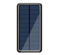 Solar Charger Power Bank - Backup USB Veloce, Luce Della Batteria A LED | Utilizzare Ampiamente Il Caricabatterie Per Lo Stoccaggio Di Energia Wireless Da 25000 MAh Per Uso Mobile, Elementi Essenziali