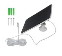 Solar Charging Panel - 5V Security Camera Power Supply, Type-C USB Output | Weatherproof Monitor Charger | 360 Adjustable Mount, IP65 Waterproof Multiple Used