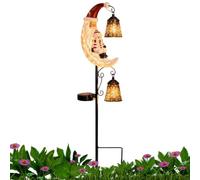 Solar Christmas Lantern, Half Moon LED Garden Light Waterproof Outdoor