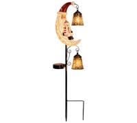Solar Christmas Lights Outdoor Santa Snowman Festive Funny Half Moon