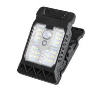Solar Clip Light - Solar Security Light Outdoor | Motion Sensor Lights with Saving Energy, Waterproof Design Adjustable Panel with Clips, Security Lighting for Garden, Bright Decorative for Grill