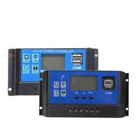 Solar Controller 12V/24V Auto 60A50A40A30A20A10A LCD Battery PV Cell Panel Charger Regulator Lamp 100W 200W 300W 400W 500W(10A)