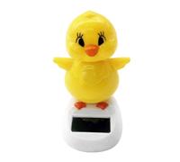 Solar Dancing Chick - 4.33 Inches Solar Danncing Figurines | Sollar Powered Dancing Toys, Cartoon Chick Ornaments Figures For Car Dashboard, Small Bobble Dancer