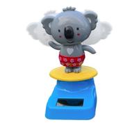 Solar Dancing Figures, Solar Powered Dancing Animal Ornaments, Koala Shaking Head Dashboard Figurine for Vehicle Interior Car Truck SUV Sedan Office Tabletop Decoration Display